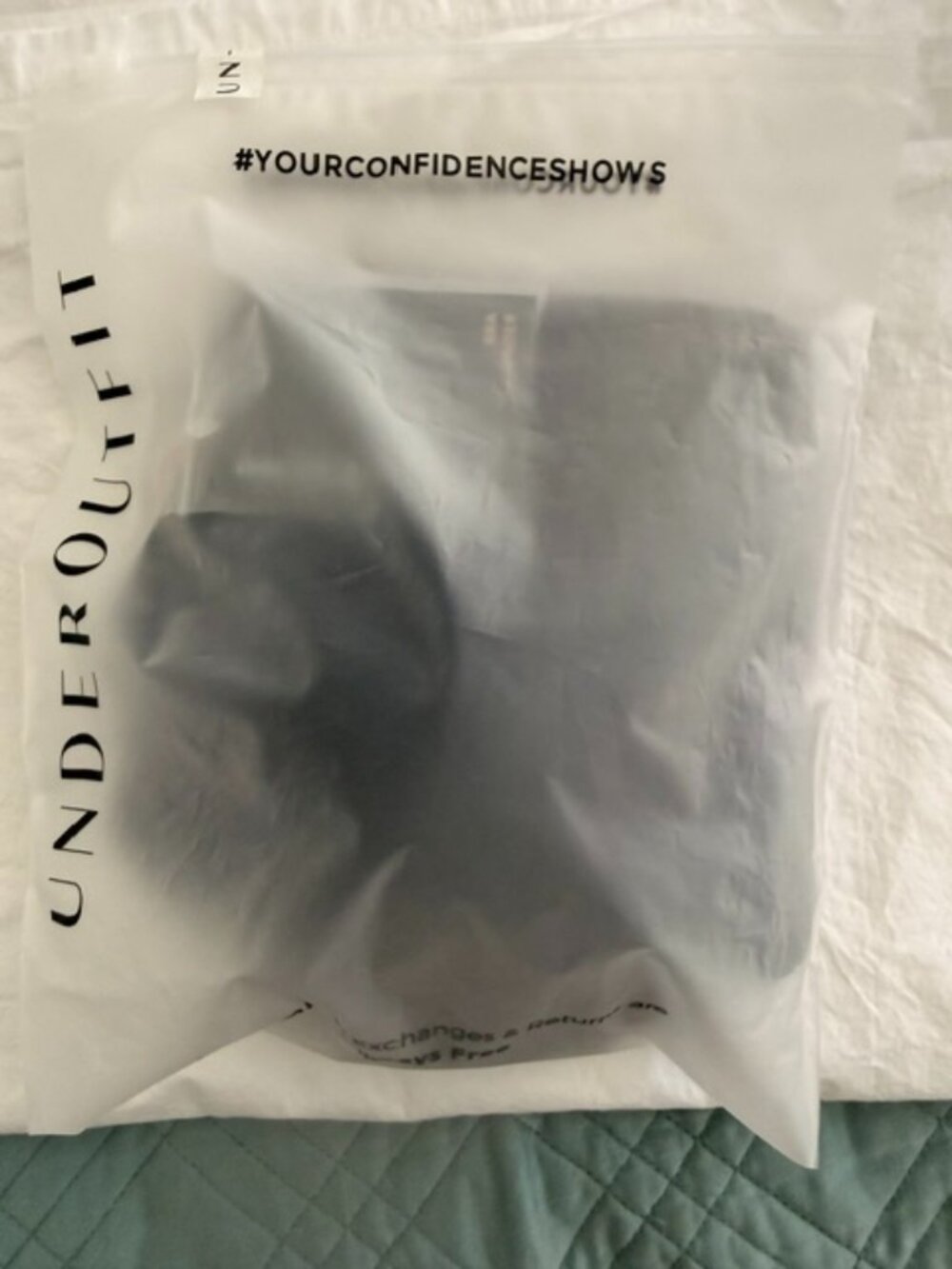 Brand new, still sealed Underoutfit comfort shaping bra, black, size L